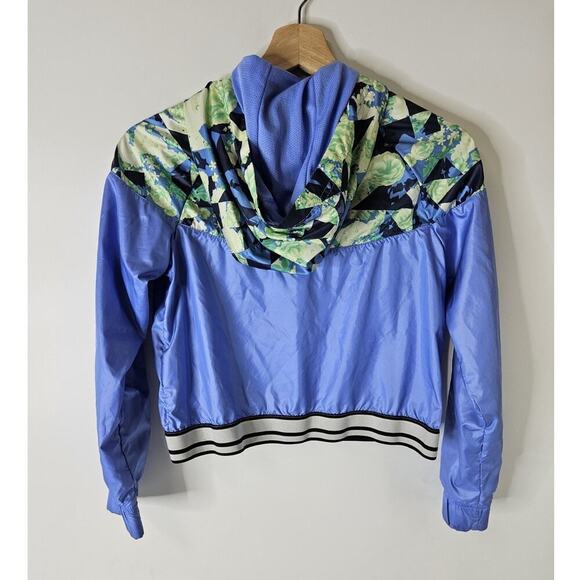 Nike Sportswear Windrunner Big Kids (Girls’) Printed Jacket DJ0706 Blue Raincoat - Picture 4 of 9